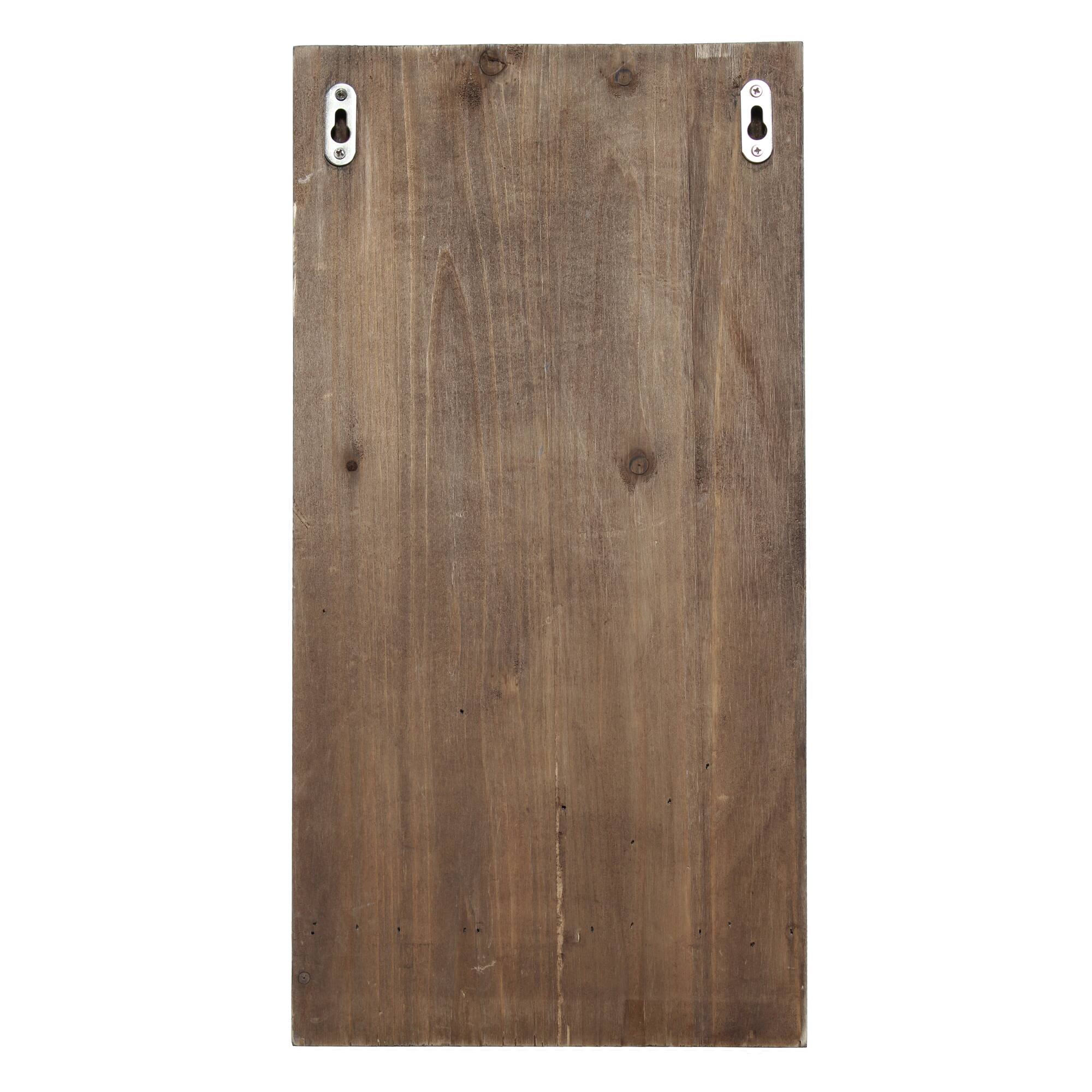 Elegant Designs Wall Mounted Wine Bottle Shelf & Glass Holder